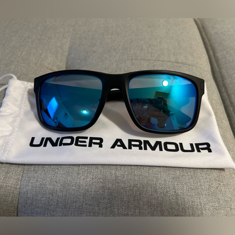 Under Armour Hustle Polarized Mirror Sunglasses
